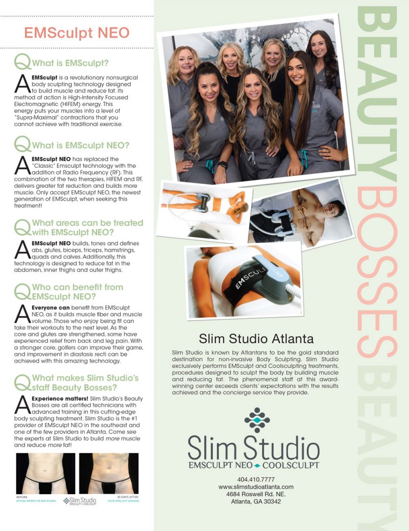 Slim Studio Atlanta Voted #1 in EMSculpt and CoolSculpting