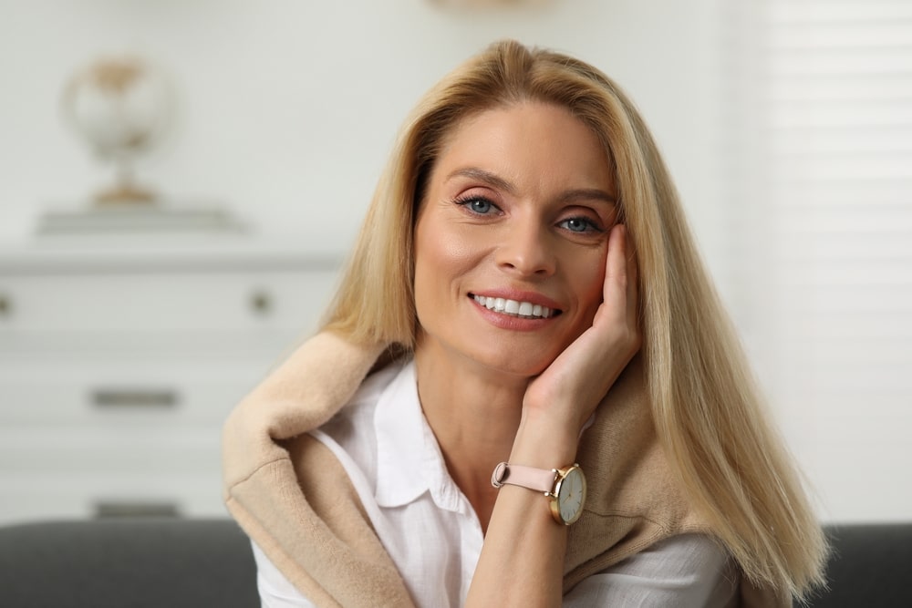 Portrait,Of,Smiling,Middle,Aged,Woman,With,Blonde,Hair,Indoors RHA Collection in Atlanta
