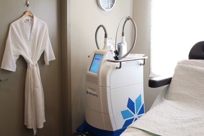 CoolSculpting treatment machine